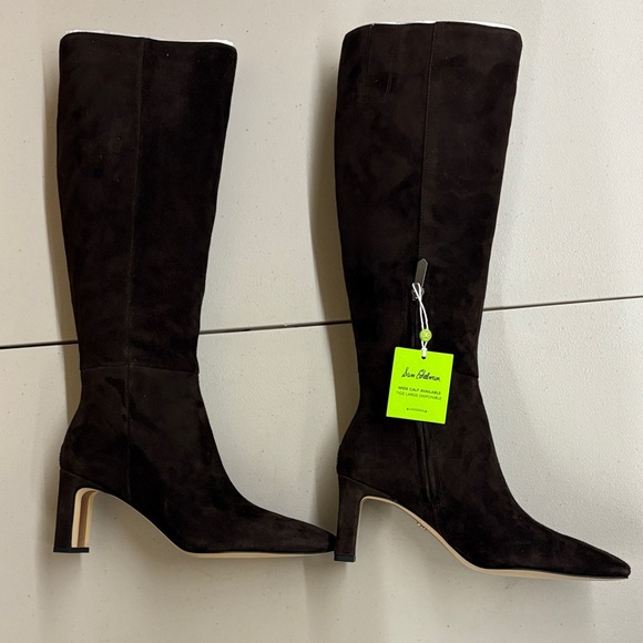 Sam Edelman Sylvia Knee High Boot Heeled Boots Chocolate Brown - Picture 3 of 4